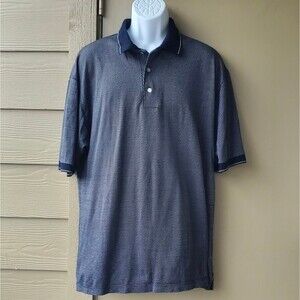Mens Navy Blue Ben Hogan Mercrized Cotton Polo